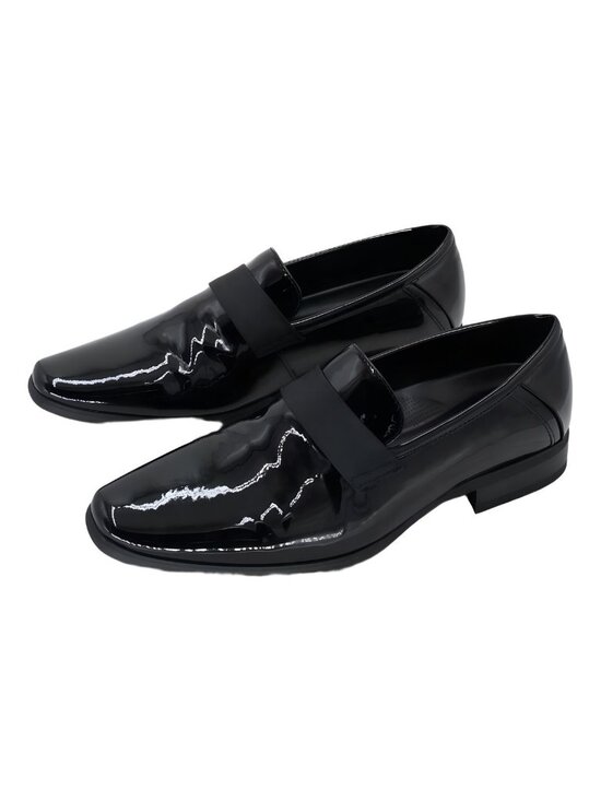 Calvin Klein Bernard Slip On Dress Tuxedo Loafer Patent Black Sz US 9M EU 42 main image 6